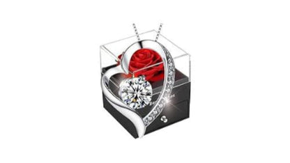 Joyero del amor  con rosa eterna